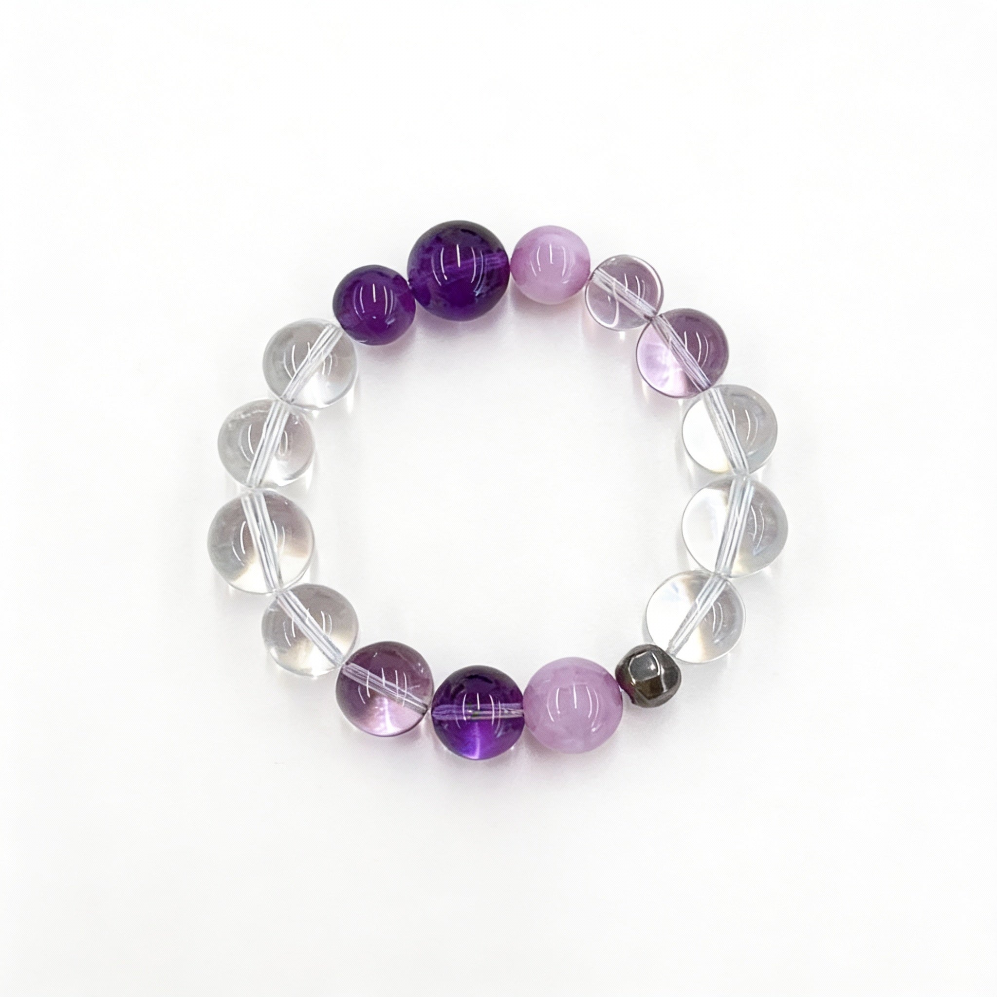 Amethyst Rose Quartz Clarity Love Bracelet