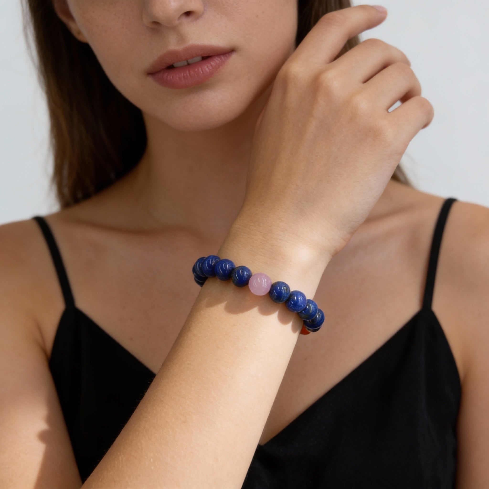Lapis Lazuli Carnelian Moonstone Confidence Bracelet