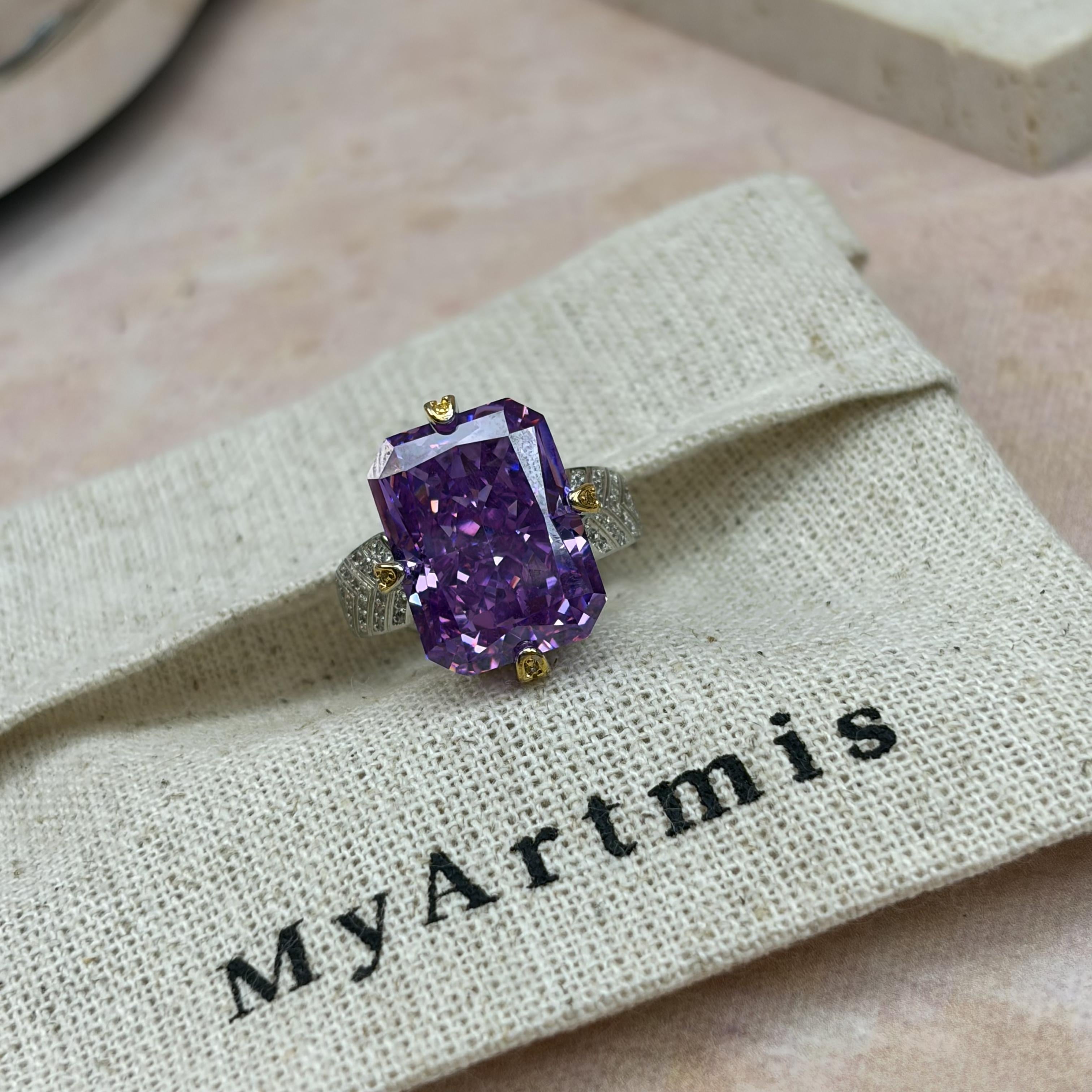 Amethyst Serenity Radiance Healing Ring