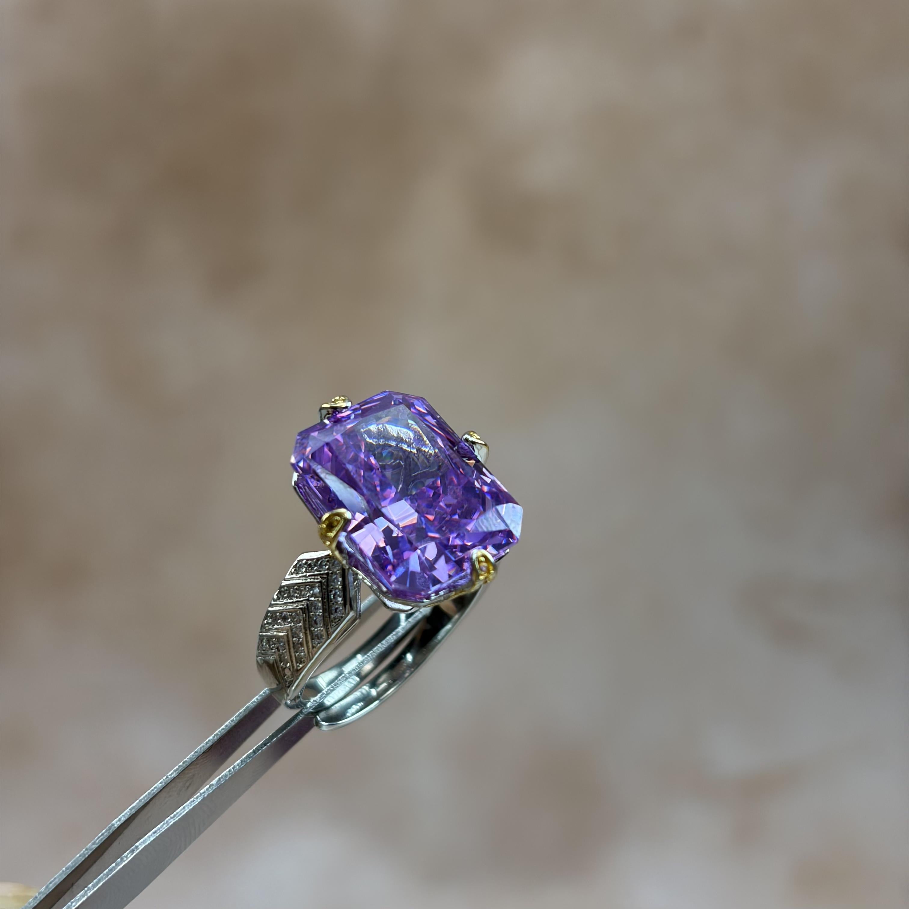 Amethyst Serenity Radiance Healing Ring