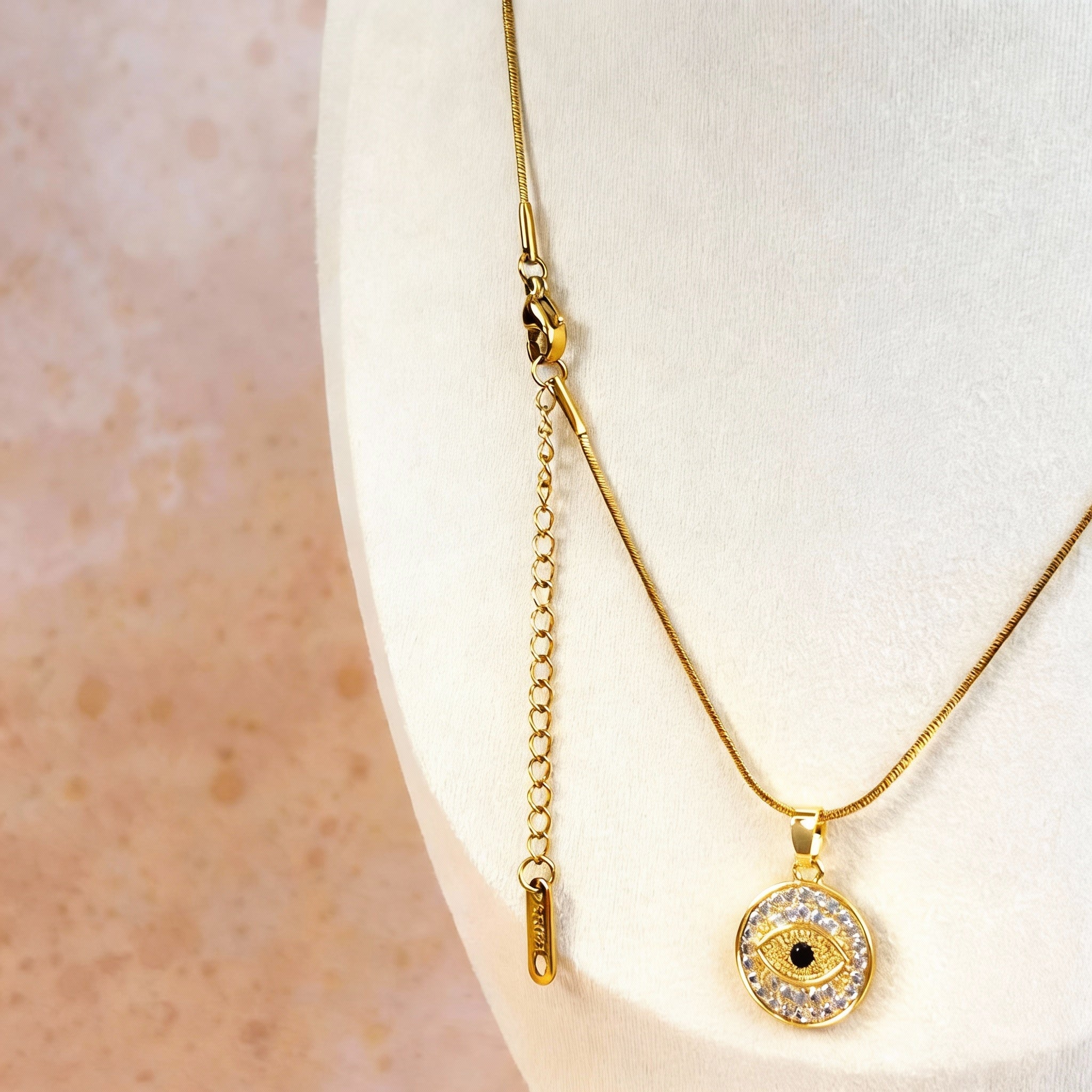 Evil Eye Gold Protection Harmony Necklace