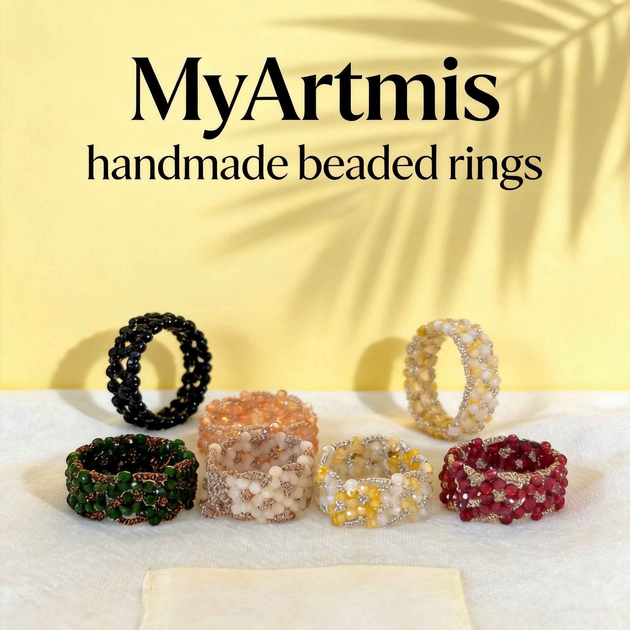 Handwoven Beaded Vintage Multi-Color Design Ring