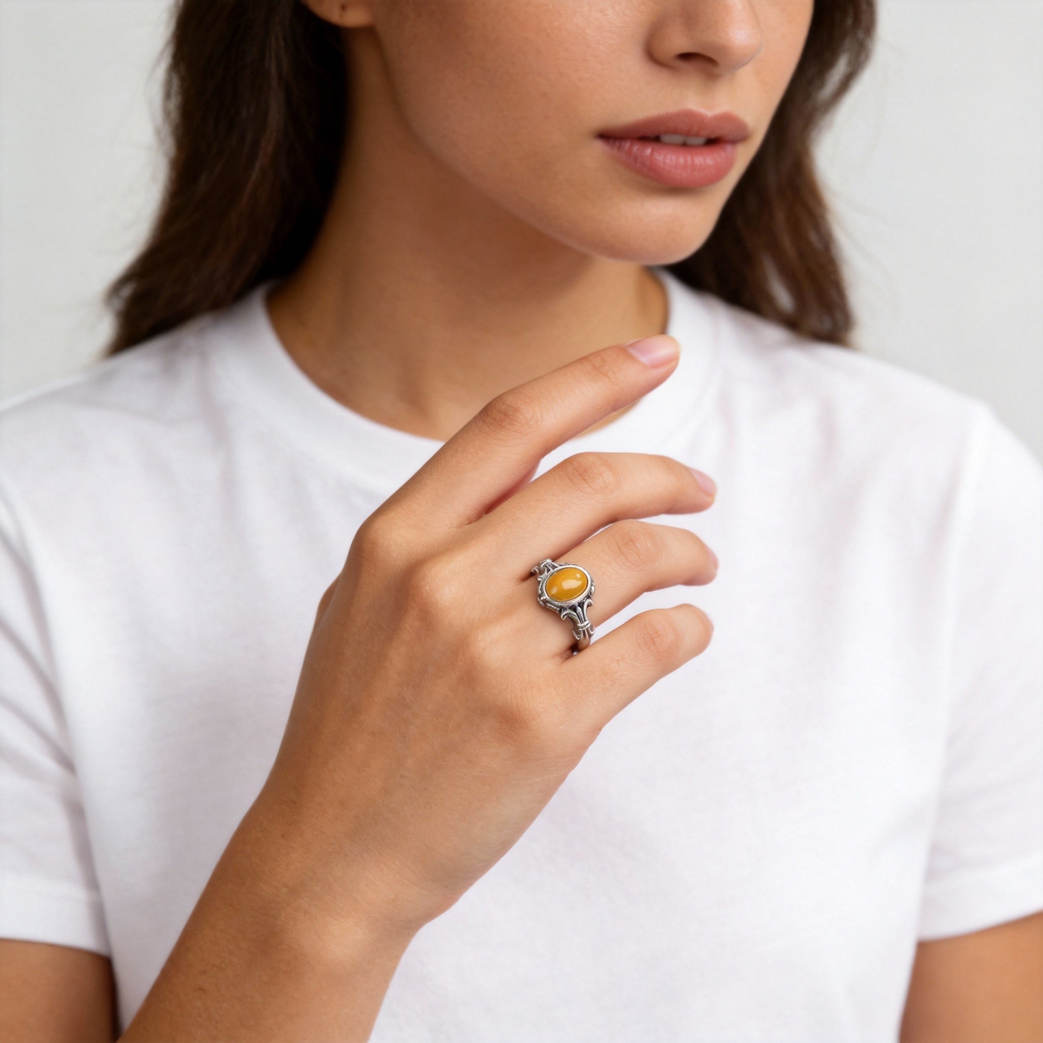 Hetian Jade Pietersite Harmony Protection Ring