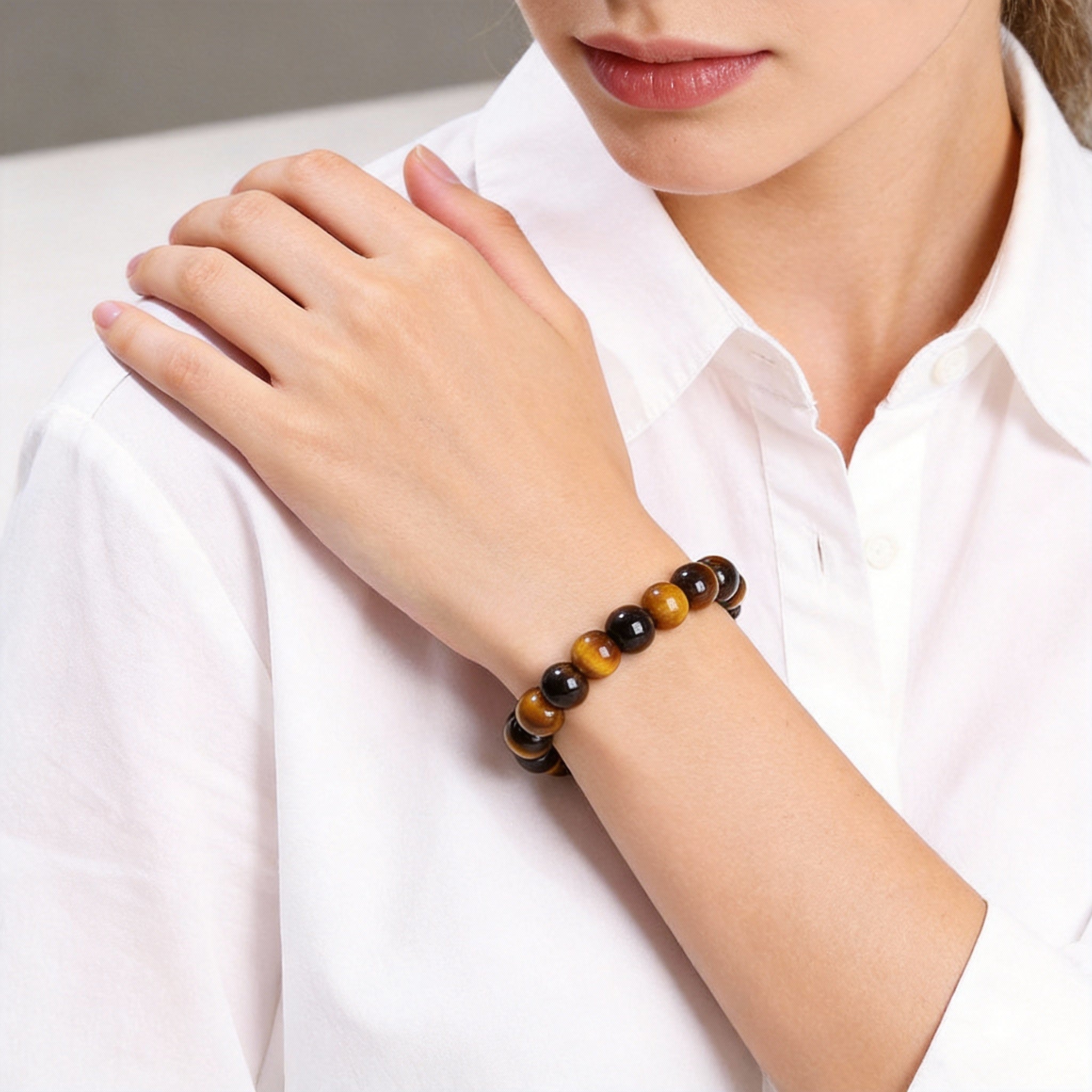 Tiger Eye Wealth Protection Energy Bracelet